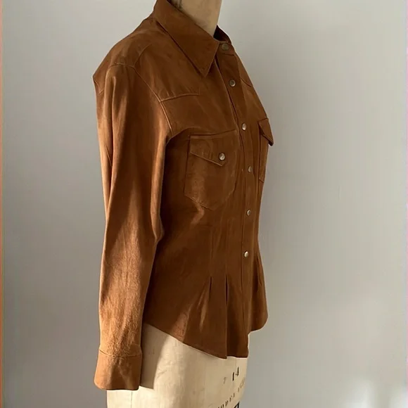 Vintage 1980’s Leather Shirt/Jacket - Picture 7 of 16